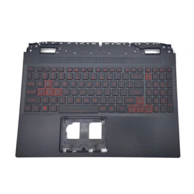 IFUNPLUS New For Acer Nitro 5 AN515-58 46 Palmrest Red Keys Backlit Keyboard 6B.QFJN2.001