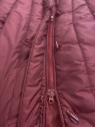 Abrigo acolchado acolchado vintage años 80 acolchado largo completo mujer pequeño 8-10 Parka Corea - Imagen 3 de 14