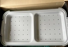 NEW Ronco Heating Steaming Tray 3 Piece Set Showtime Platinum Deluxe Accessory