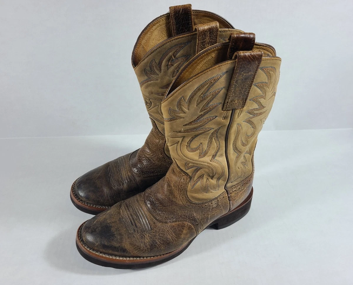 Ariat Heritage Crepe Cowboy ROUND TOE Boot Earth Brown 10002559 Man s Size 10 EE