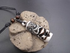 Collier Tiki polynésien maori - bijou tribal surf, plage, vacances.