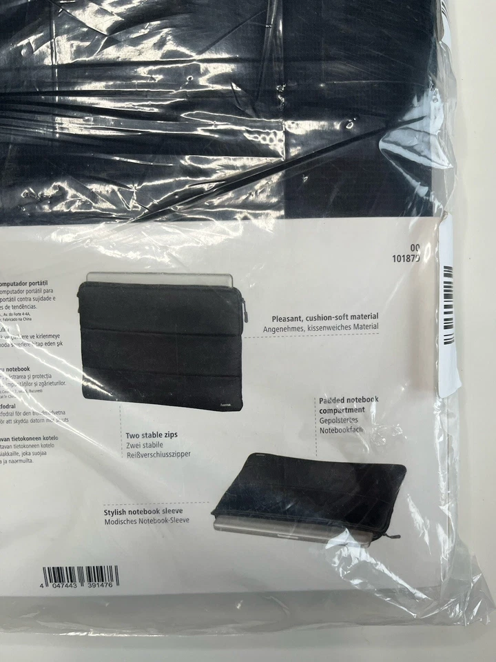 Hama Notebook-Sleeve Schutz Nylon Schwarz Laptop Tasche Business Hülle 13,3 Zoll - Bild 3 von 4
