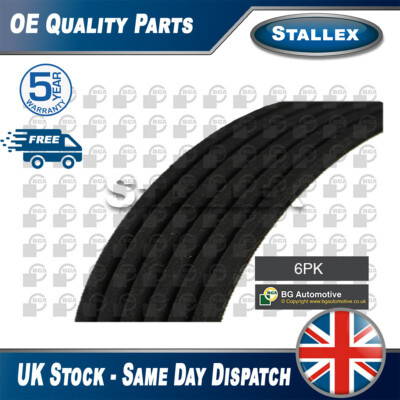 Fits Vauxhall Ford Peugeot Alternator Belt Stallex 5750XN