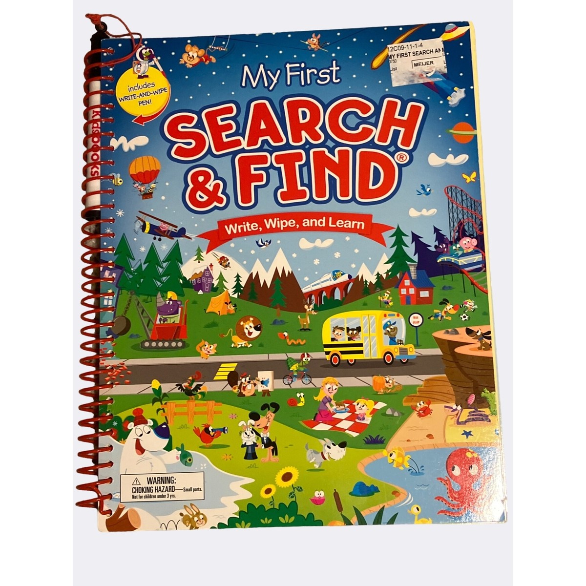 My First Search & Find Write Wipe And Learn Book For Kids Ages 3