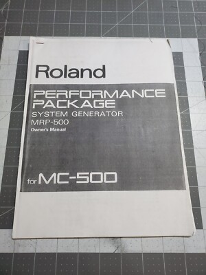 Roland Performance Package MRP-500 Owner's Manual MC-500
