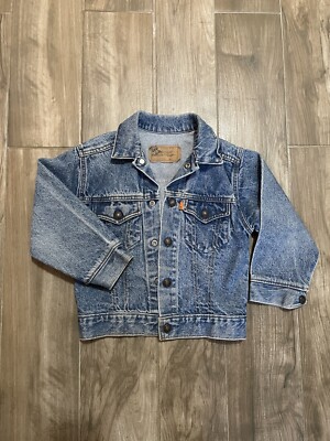 Levi's kids vintage デニム used Vintage orange tag Levi Kids Jean Jacket | eBay