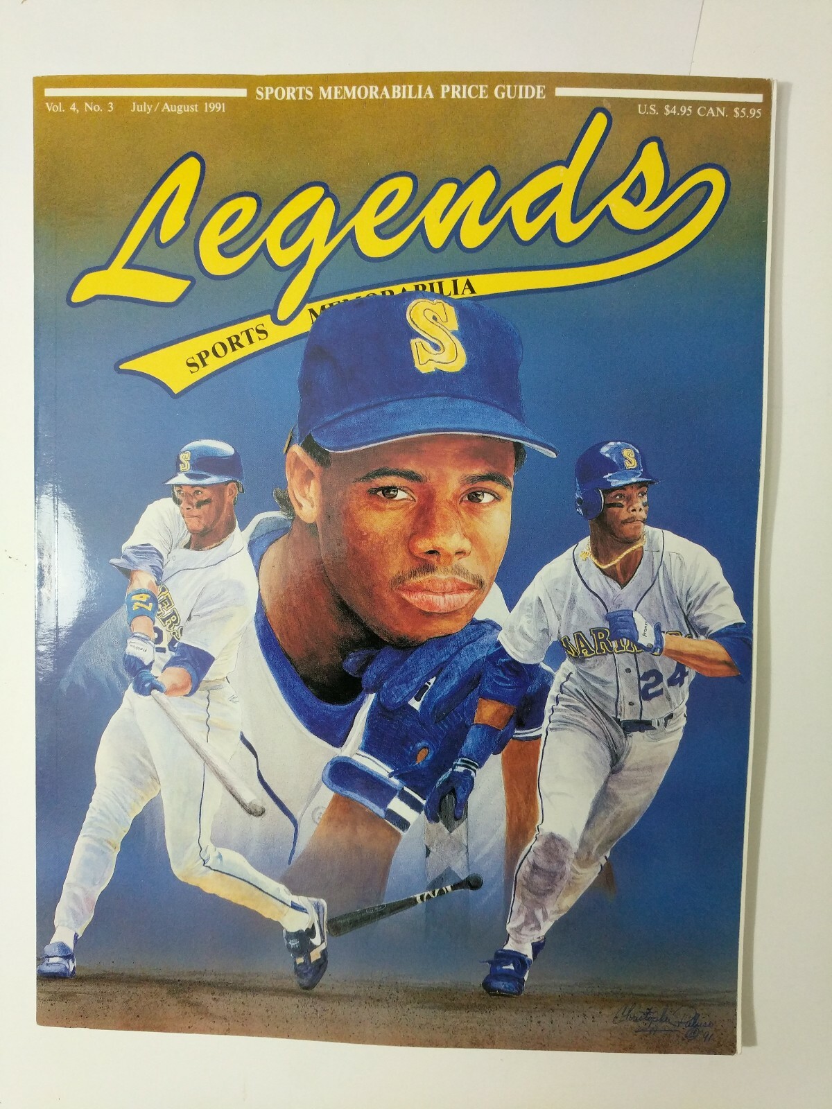 1991 Legends Sports Memorabilia Magazine Vol 4, No. 3 Ken Griffey Jr