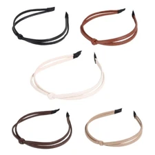 Thin PU Knotted Headband Adult Face Washing Hairhoop Lady Hair Styling Tool