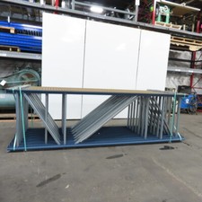 42" x 12' x 3"x3" Teardrop Pallet Racking Upright Leg 17,000lbs CAP Lot Of 15   