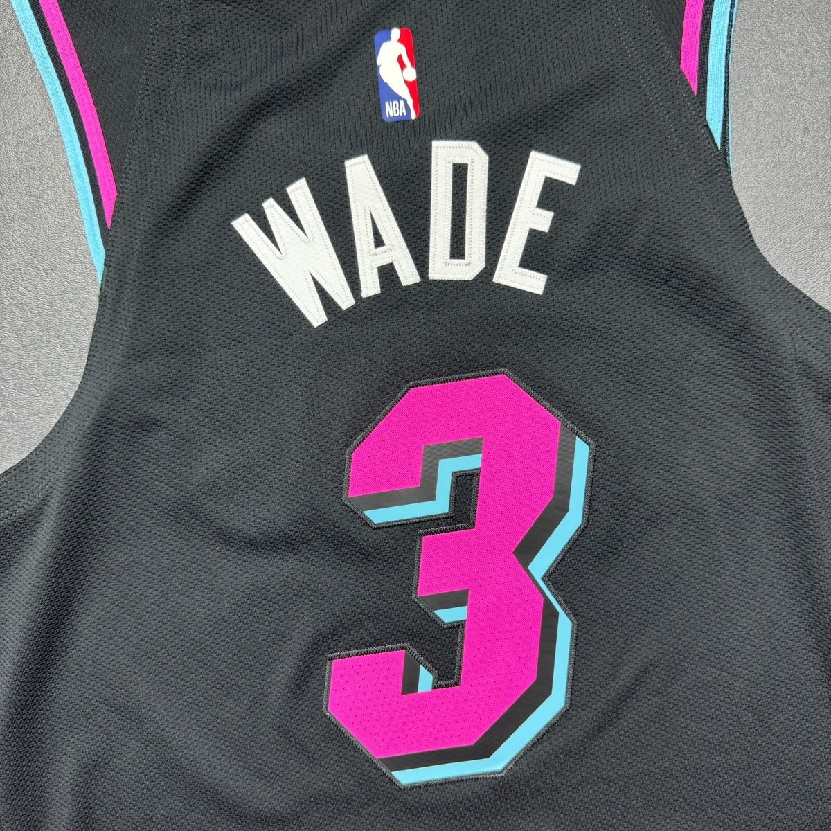 100% Authentic Dwyane Wade Nike Miami Heat Vice City Jersey