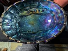 vintage indiana blue carnival iridescent glass
