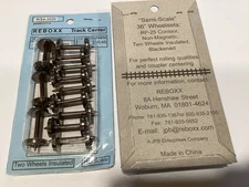ReBoxx-4 36" HO Semi-scale wheels sets, 1.020" Axle Length, 12/ Pkg, NMRA RP-25