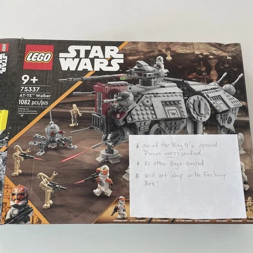 New ListingLEGO Star Wars AT-TE Walker 75337 1 Of Bags 4 Is Opened And Pieces Not Verified