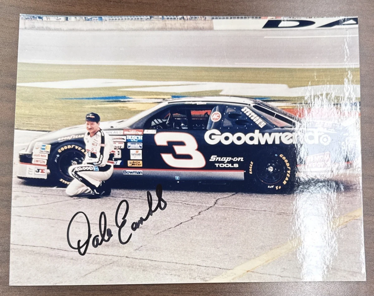 Dale Earnhardt Sr Autograph Indiana Nascar Autographed Photos for