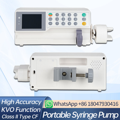 Syringe Pump Multiple Alarm Protection ,Support 6 hours normal operation KVO