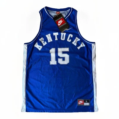 Vintage Kentucky Wildcats Jersey Large Blue 90s Nike Basketball Sportswear - Image 1 of 4