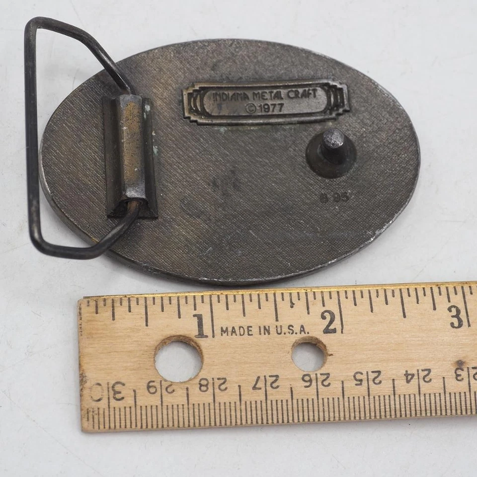 Hebilla de cinturón de latón Cactus Desert Foto 2 de 2