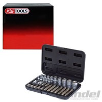 KS Tools SteckschlÜSselsatz Torx GerÄNdelt Matt Satiniert Verchromt | 911.4301-1