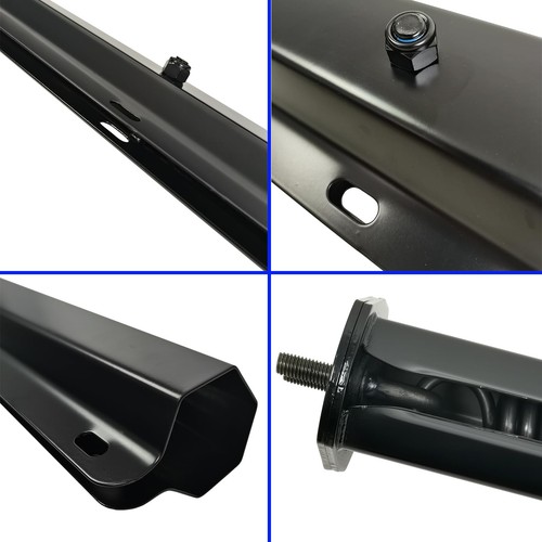 New Black Semi Truck Straight Spring Loaded Mud Flap Hanger RH & LH 2.5" - Picture 5 of 7