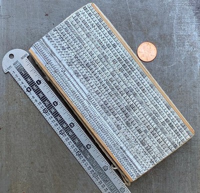 Copperplate Gothic 12 point letterpress metal type, double font