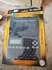 Sharp EL-6800B Memo Master electronic Organizer large 34 KB NOS G4