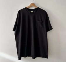 Vintage 90s Blank Pocket T Shirt Made In USA Retro Classic Black Mens Size XL