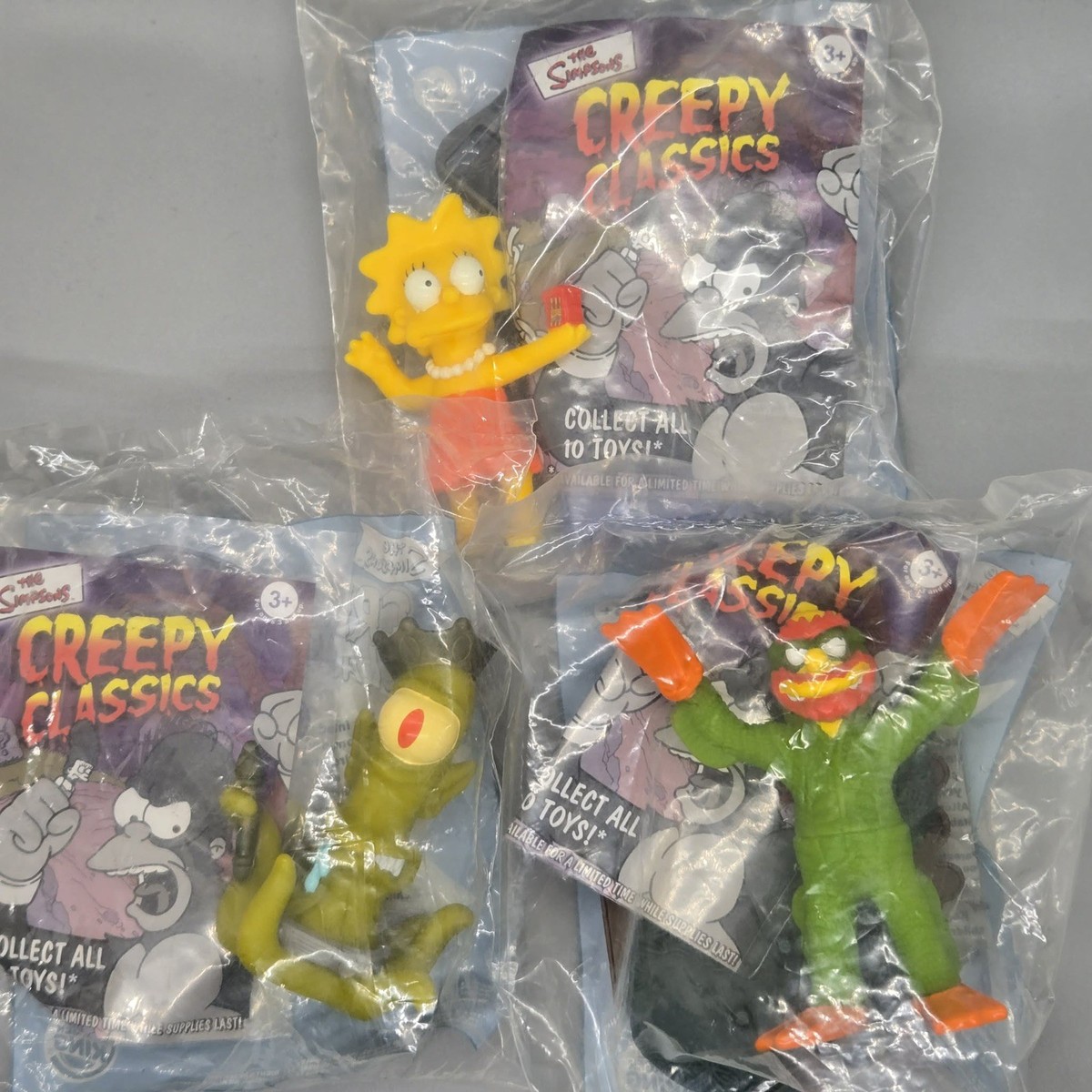 The Simpsons Halloween Creepy Classics Burger King Kids Meal Lot
