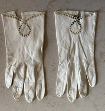 Vintage Women’s Leather Gloves Made In Italy Brandeis Size 7
