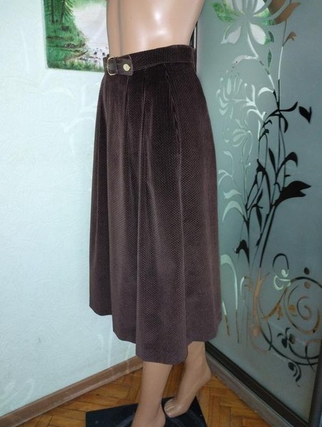 Women Bogner Skirt Brown Viscose 36 / S / 44