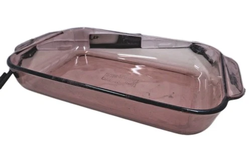 Vintage Pyrex Cranberry Purple  11x7.5x2"  Casserole Glass Baking Dish