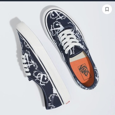 VANS Authentic 44 D Deck Low Anaheim Factory Anchors Navy Shoes Men SZ 11