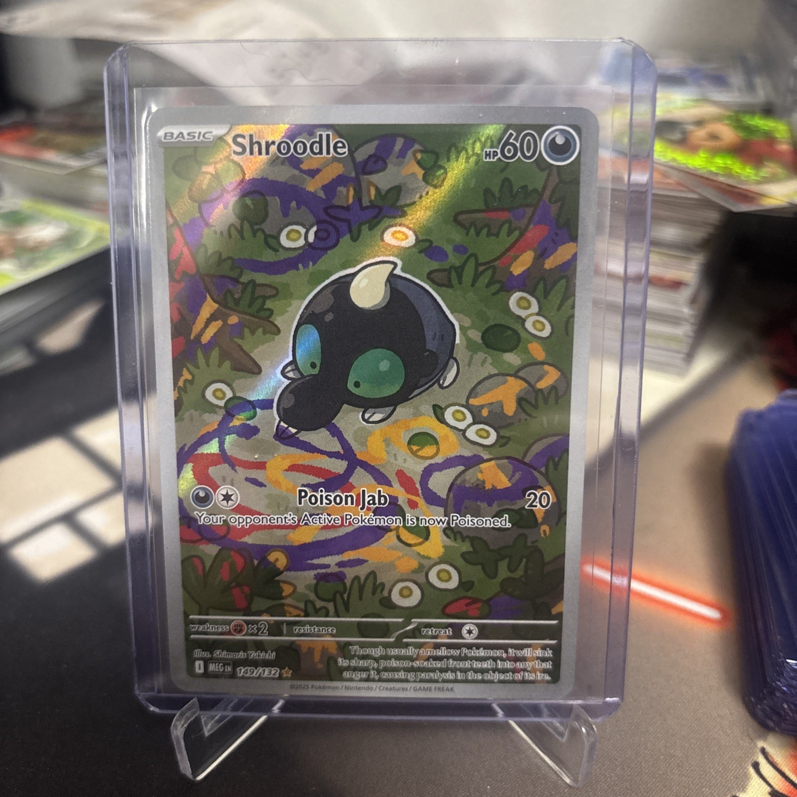 Shroodle 149/132 Illustration Rare Pokemon Mega Evolution NM