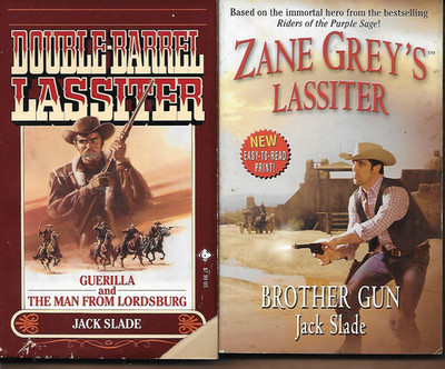 2 JAKE SLADE Paperbacks - Brother Gun  Guerilla / The Man From Lordsburg