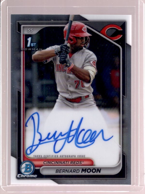 BERNARD MOON 2024 Bowman Chrome 1st Rookie RC Autograph Auto #CPA-BMO