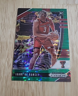 2020-21 Prizm Draft Picks JAHMI'US RAMSEY Green Pulsar Prizm 3/25 JERSEY NUMBER