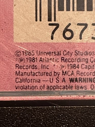 Miami Vice Soundtrack Cassette Tape 1985 Crockett And Tubbs 80s Classic Tv - Picture 8 of 18