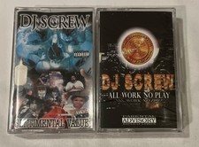 DJ Screw - 2 SEALED Cassettes - Sentimental Value / All Work No Play