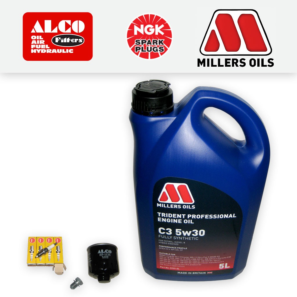 SERVICE KIT for VW POLO MK5 6C 6R 1.4 CGGB OIL FILTER PLUGS +C3 OIL (2009-2014)