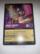 Disney Lorcana - Jiminy Cricket Level-Headed and Wise 62/204 Reign of Jafar NM