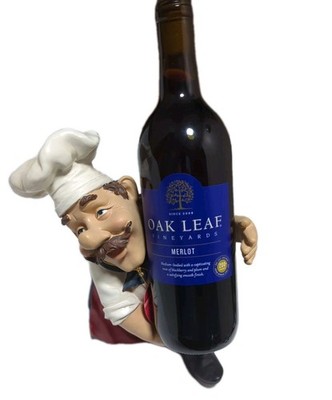 Chef statue, Italian chef figurine kitchen wine restaurant decor, cook Sculpture