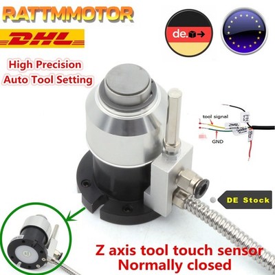 〖DE〗 CNC Milling Mach3 Z Axis Probe Tool Touch Sensor Setting Gauge 0.001mm IP67