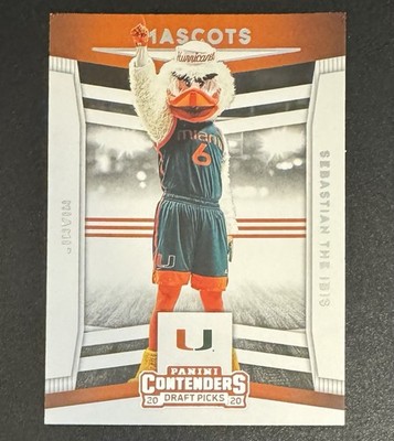 Sebastian The Ibis 2020 Panini Contenders Draft Picks Mascots #7 - Miami