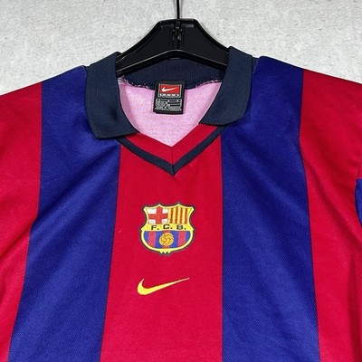 NIKE ORIGINAL BARCELONA BARCA 2000/2001 FOOTBAL SHIRT JERSEY HOME
