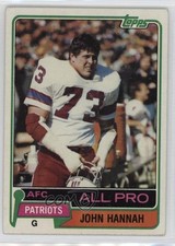 1981 Topps John Hannah #80 HOF 9cd