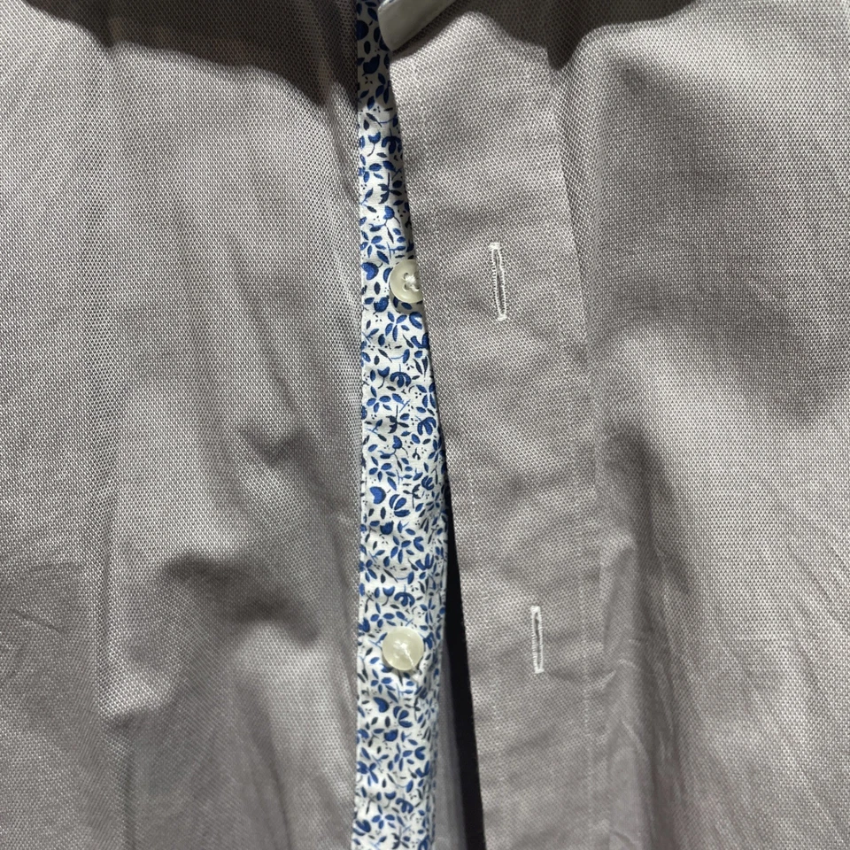 Бизнес для бизнеса мужской платье рубашка серый французский рукав 15,5 33/34 - Изображение 4 из 4