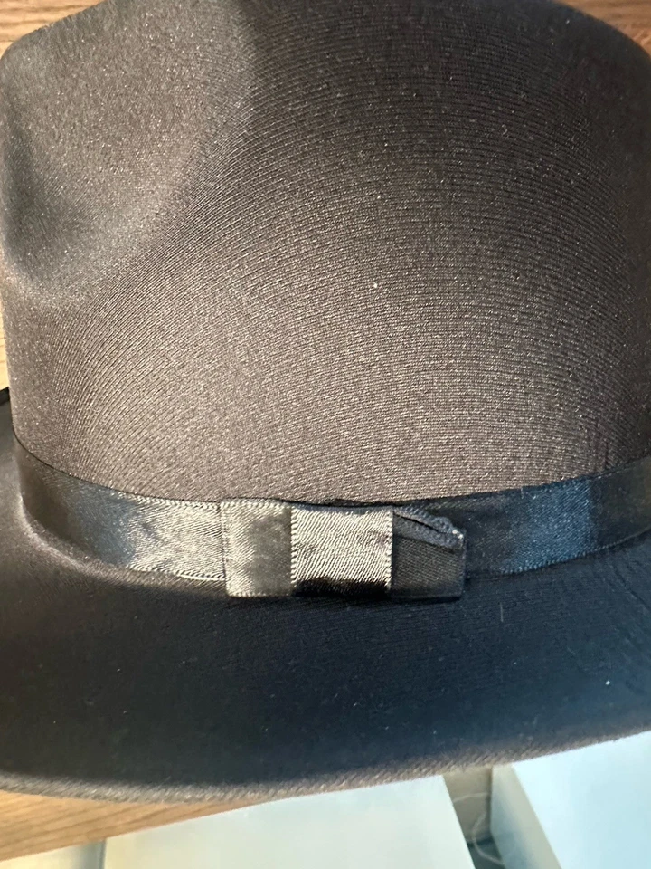 DELUXE черный FEDORA шляпа гангстер Майкл Джексон костюм крышка взрослых хип-хоп танец - Изображение 2 из 3