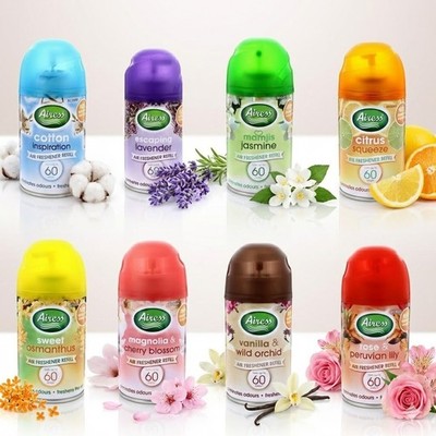 3x 250ml Automatischer Lufterfrischer Nachfüller Spraydosen Raumduft Aroma Düfte