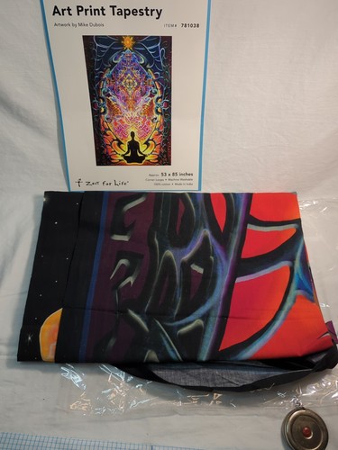 Mike Dubois Wandteppich 58x85" "Zest For Life" Mind Matrix Heady Art - Bild 3 von 5
