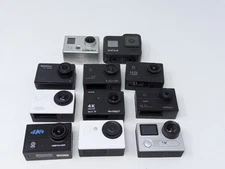 Lot of 9 - Action Cameras - Parts Or Repair