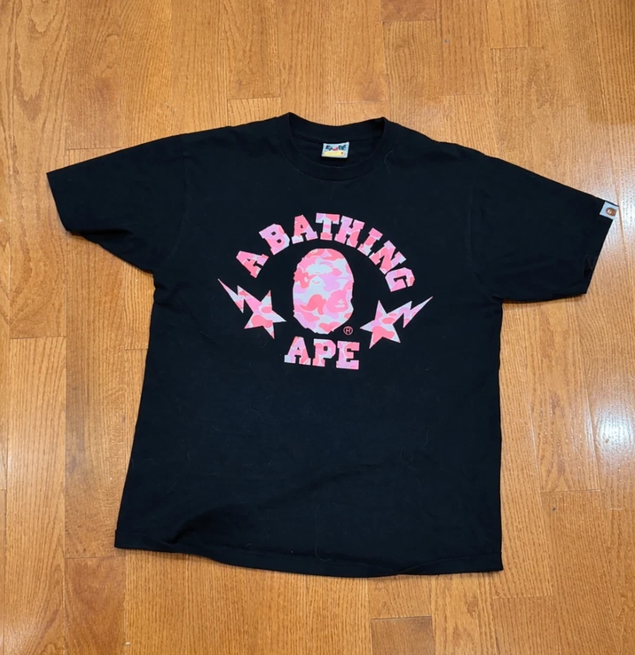 A Bathing Ape Pink Regular Shirts for Men for sale | eBay